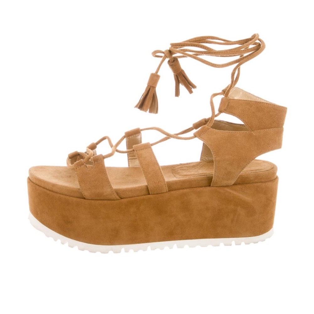 Stuart Weitzman Suede Platform Sandals
